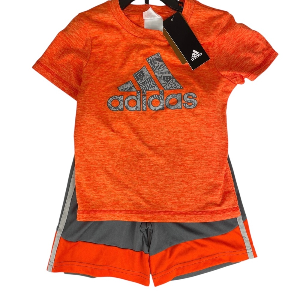 Adidas Boys 2 Piece Active Short and TShirt Set Size 3T NWT